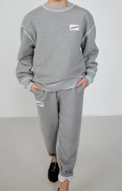 Kinder American Vintage |Kinderjogginghose Gupcity Grau Meliert