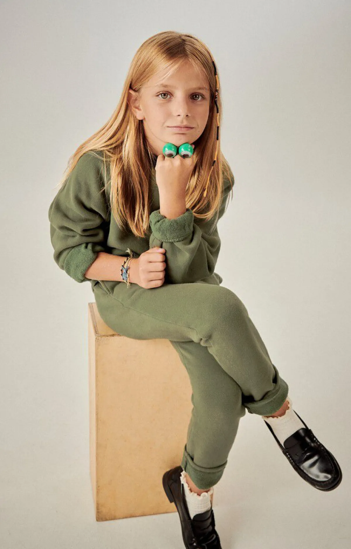 Kinder American Vintage |Kinderjogginghose Izubird Khaki Vintage