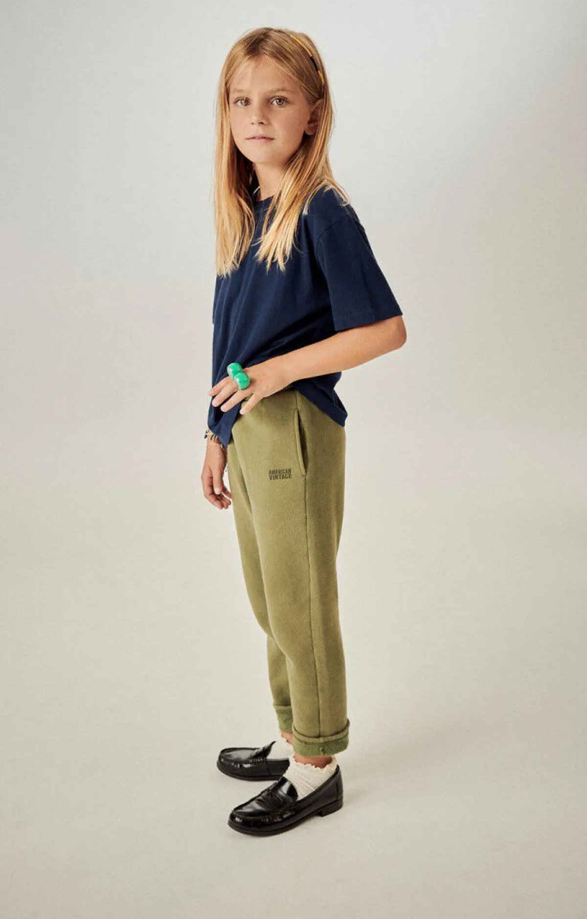 Kinder American Vintage |Kinderjogginghose Izubird Khaki Vintage