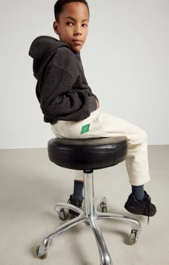 Kinder American Vintage |Kinderkapuzensweatshirt Bobypark Anthrazit Meliert