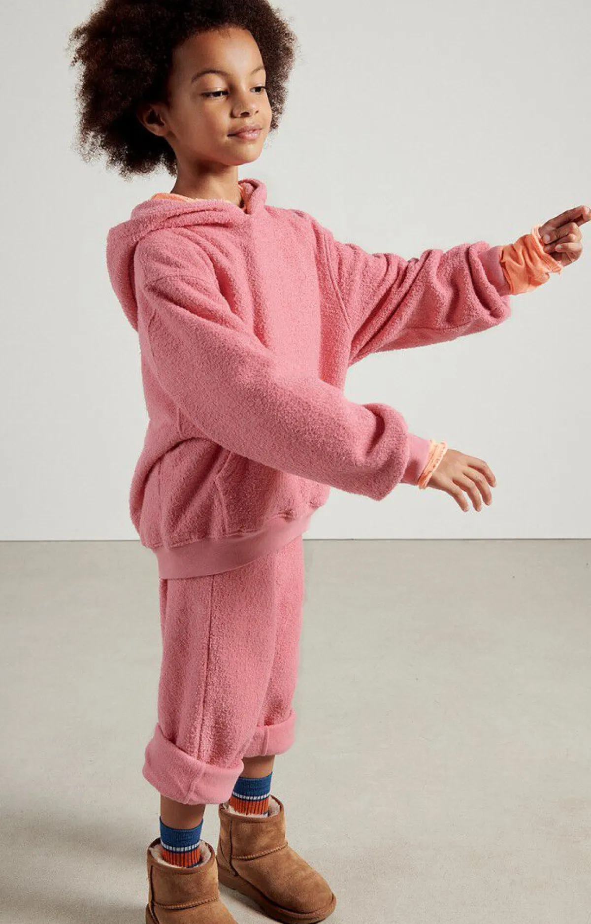 Kinder American Vintage |Kinderkapuzensweatshirt Bobypark Zartlichkeit Meliert