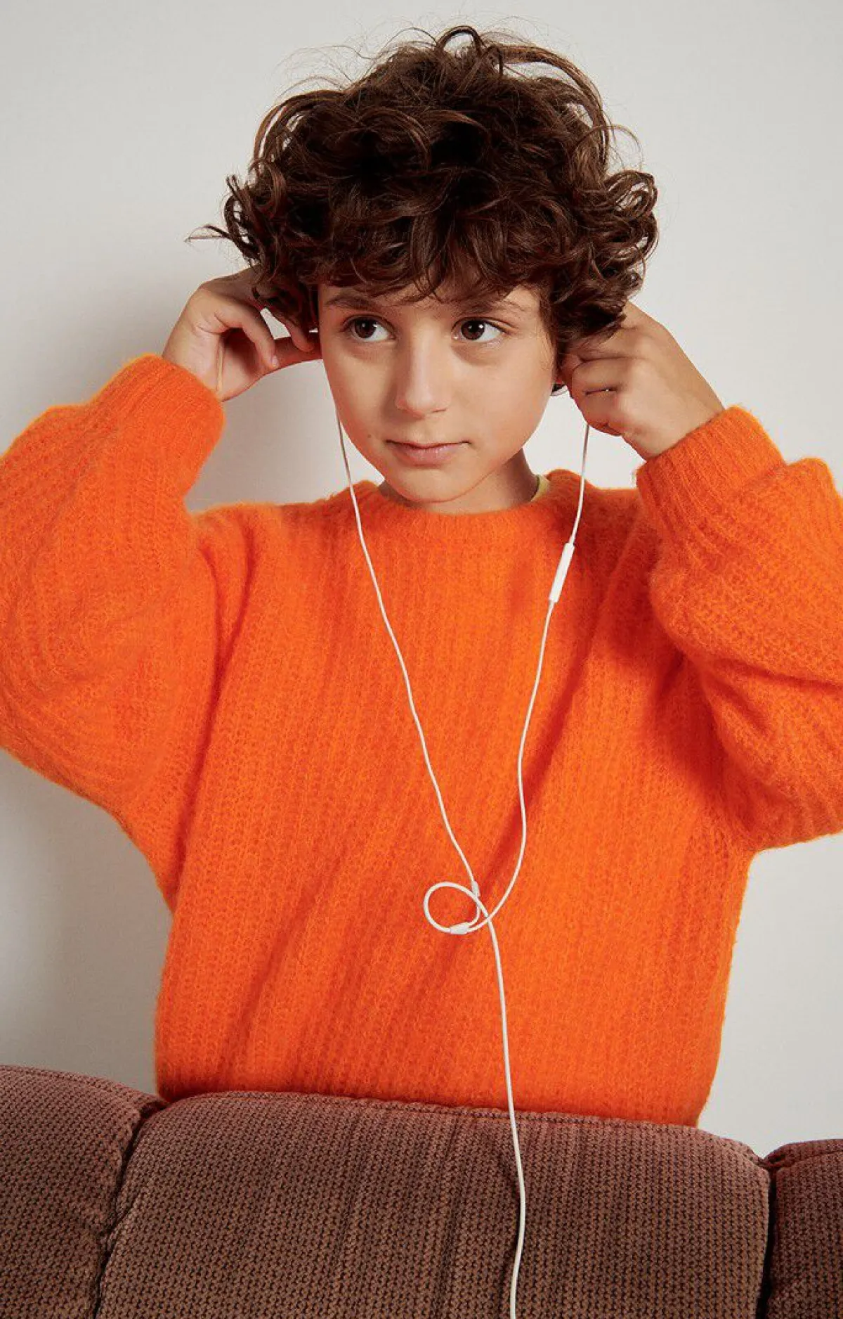 Kinder American Vintage |Kinderpullover East Leuchtendes Orange