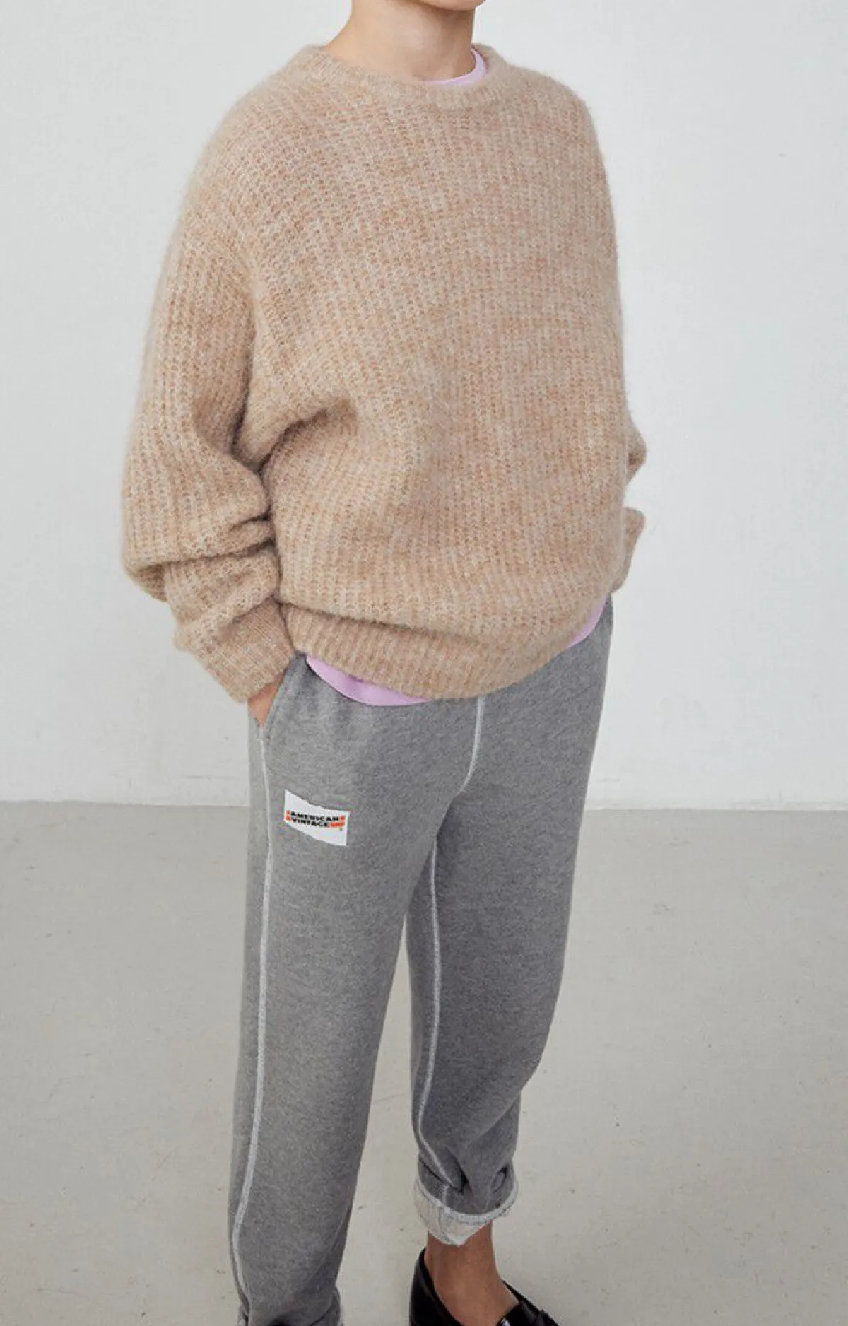 Kinder American Vintage |Kinderpullover East Beige Meliert