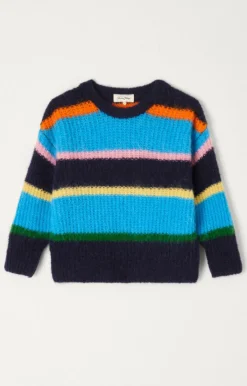 Kinder American Vintage |Kinderpullover East Blaue Streifen
