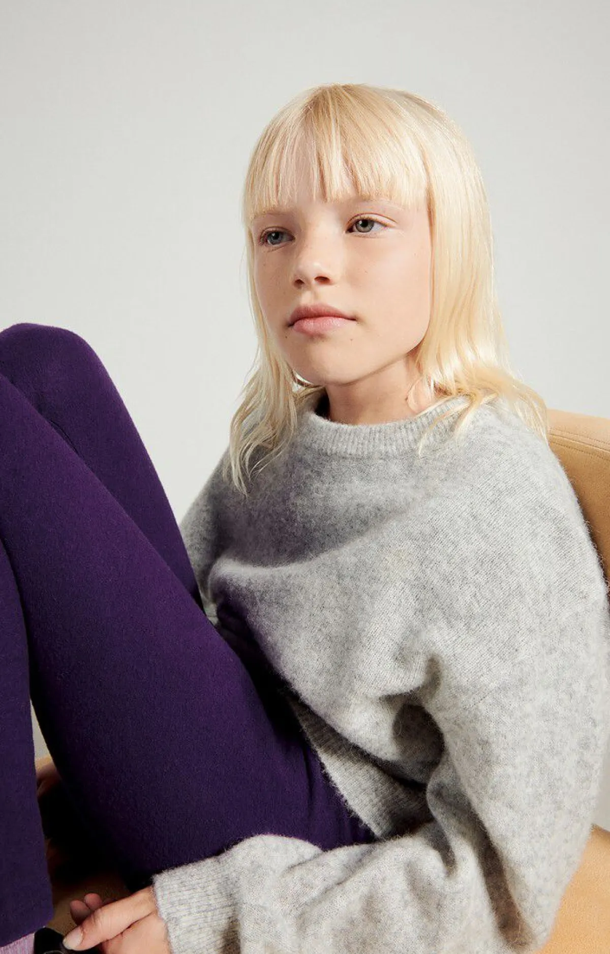 Kinder American Vintage |Kinderpullover Razpark Vlies Meliert