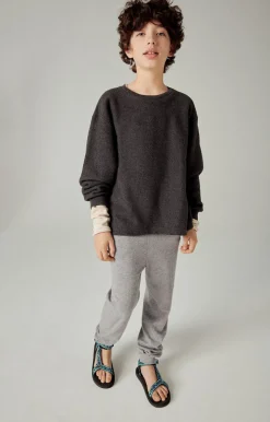Kinder American Vintage |Kindersweatshirt Bobypark Anthrazit Meliert