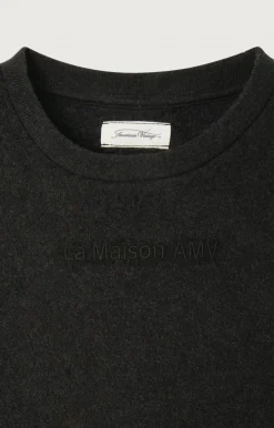 Kinder American Vintage |Kindersweatshirt Bobypark Anthrazit Meliert