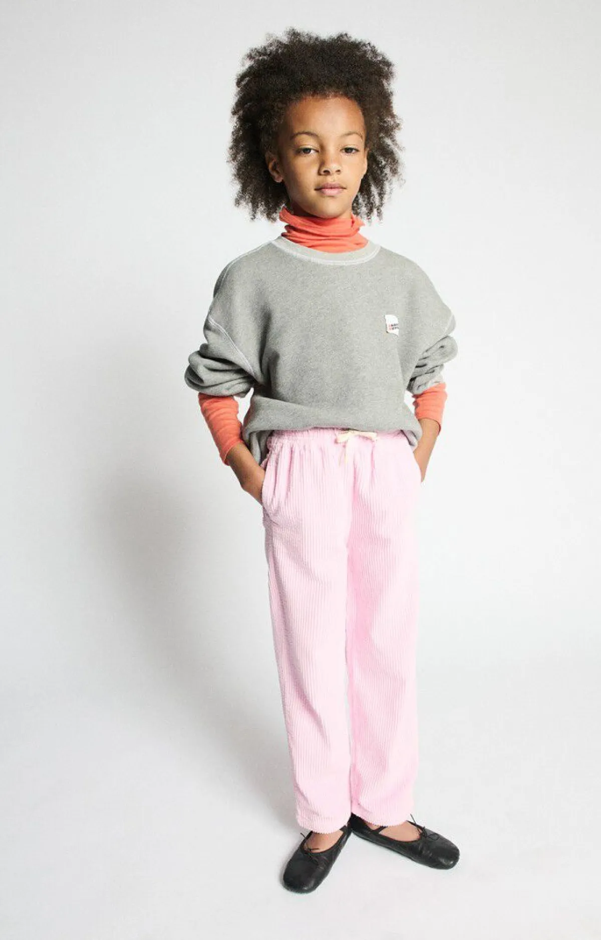 Kinder American Vintage |Kindersweatshirt Gupcity Grau Meliert