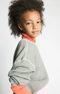 Kinder American Vintage |Kindersweatshirt Gupcity Grau Meliert