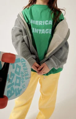 Kinder American Vintage |Kindersweatshirt Gupcity Grau Meliert