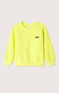 Kinder American Vintage |Kindersweatshirt Izubird Neongelb