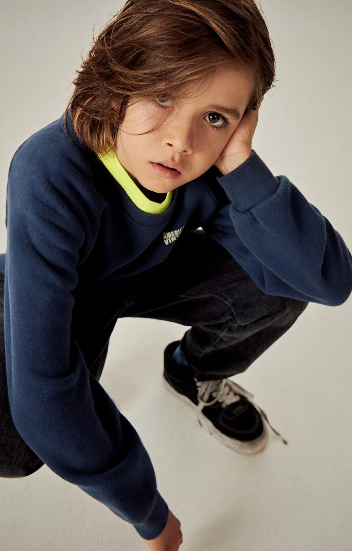 Kinder American Vintage |Kindersweatshirt Izubird Navy Vintage