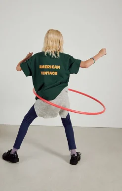 Kinder American Vintage |Kinder-T-Shirt Fizvalley Tanne Vintage