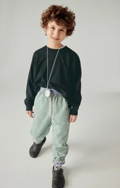 Kinder American Vintage |Kinder-T-Shirt Fizvalley Schwarz