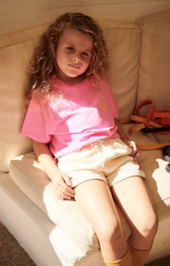 Kinder American Vintage |Kinder-T-Shirt Fizvalley Neonpink