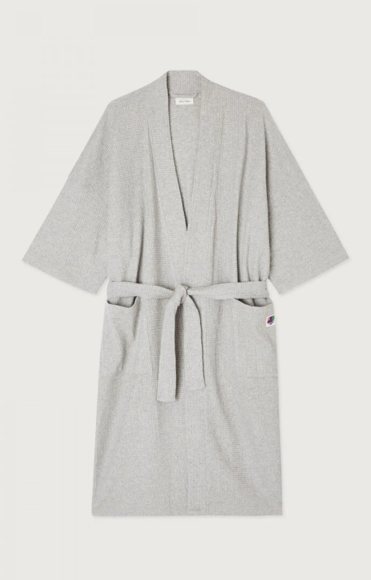 Accessoires American Vintage |Unisexbademantel Koukoubay Grau Meliert