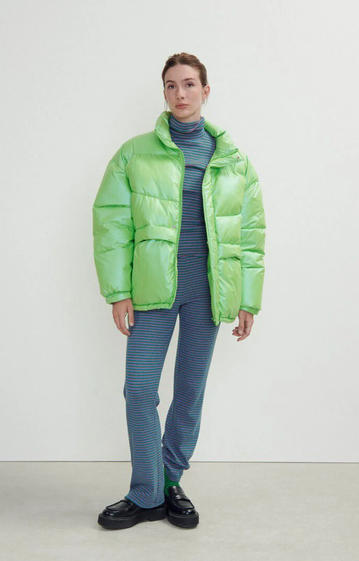 Damen American Vintage |Unisexdaunenjacke Tymbay Kopfsalat