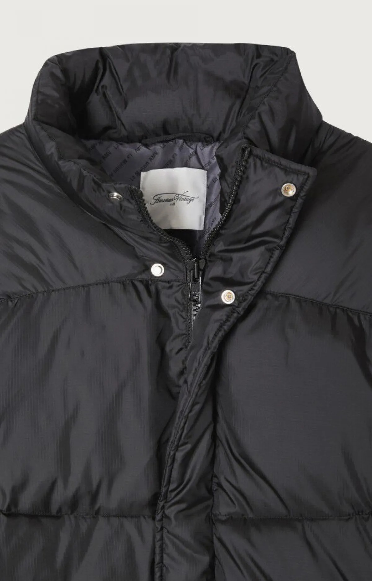 Damen American Vintage |Unisexdaunenjacke Zidibay Schwarz