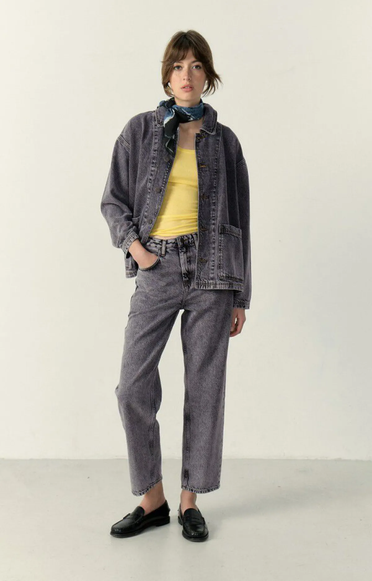 Damen American Vintage |Unisexjacke Yopday Salt And Pepper