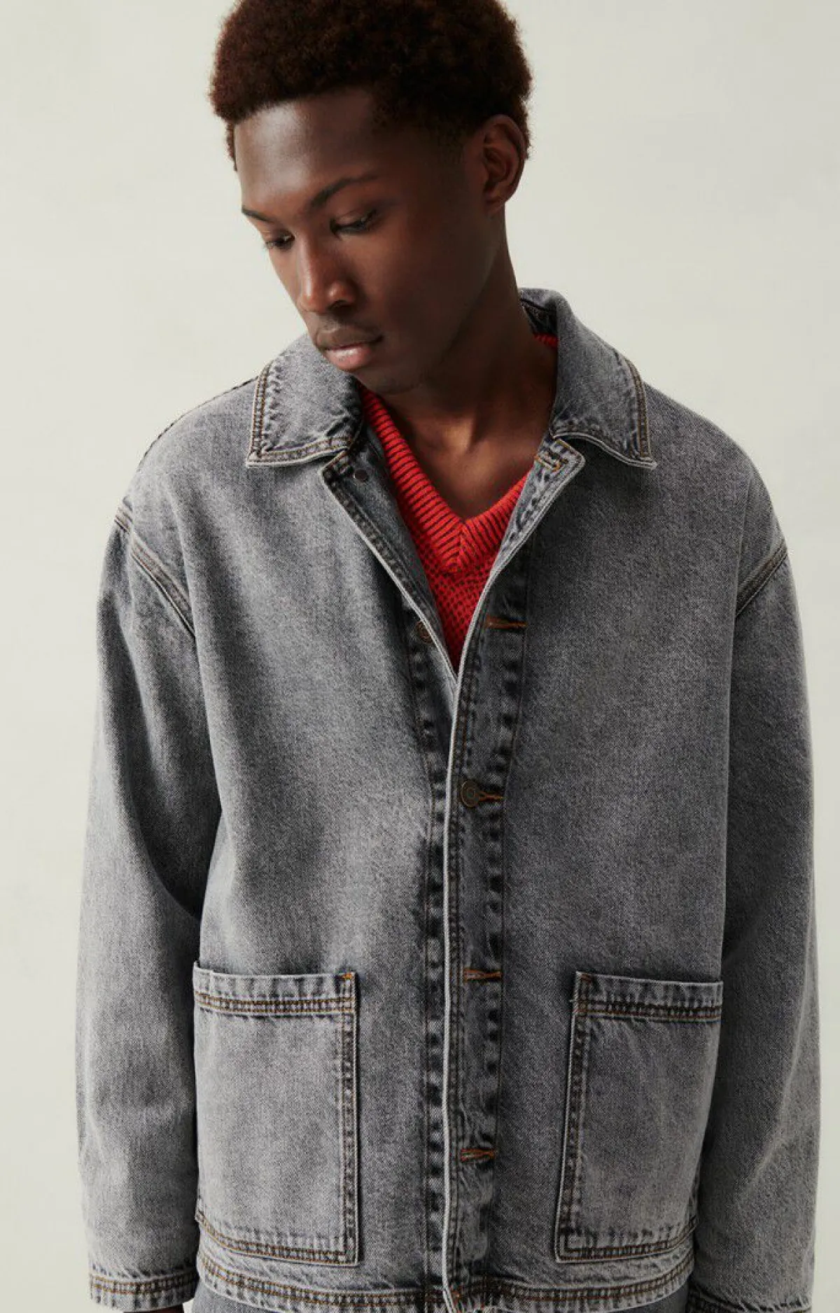 Damen American Vintage |Unisexjacke Yopday Salt And Pepper