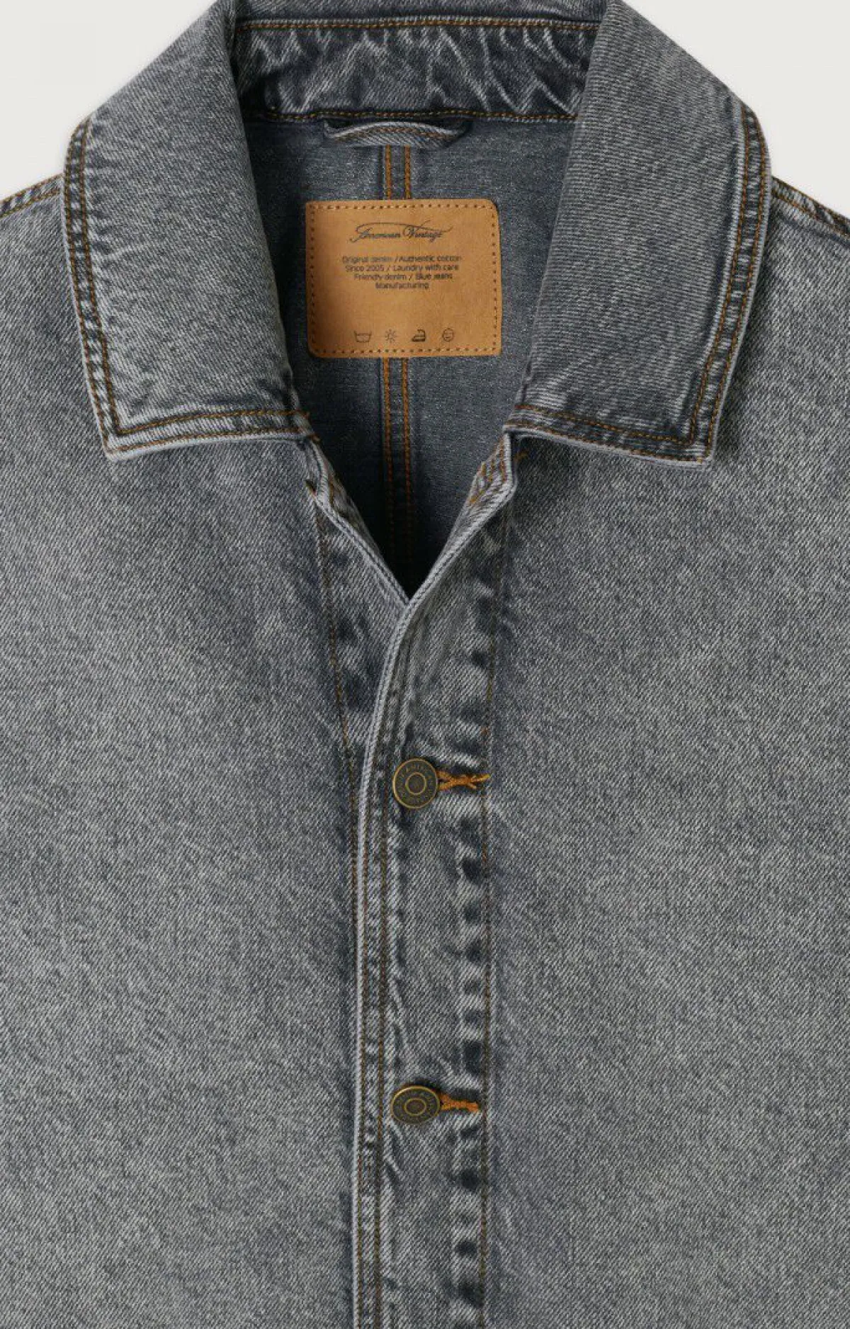 Damen American Vintage |Unisexjacke Yopday Salt And Pepper