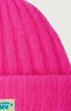 Accessoires American Vintage |Unisexmutze Vitow Neon Pink Meliert
