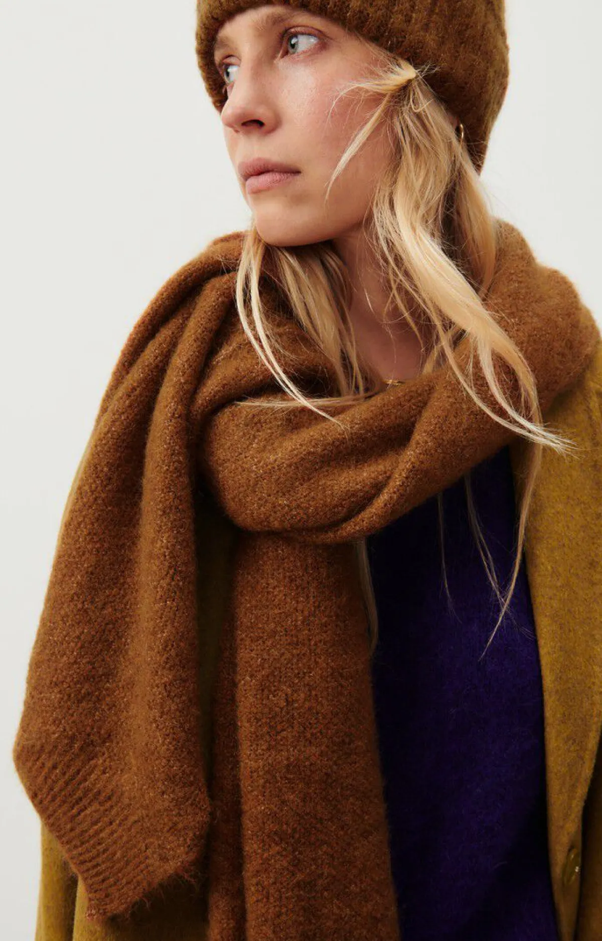 Damen American Vintage |Unisexschal East Zimt Meliert