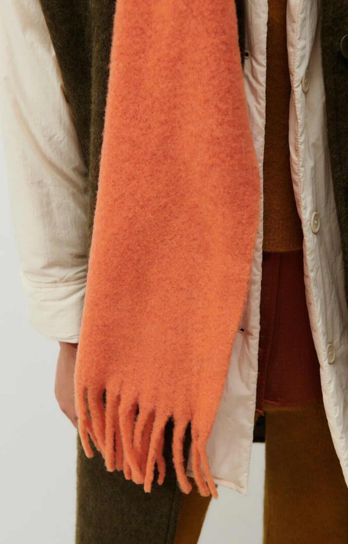Damen American Vintage |Unisexschal Hizlaw Leuchtendes Orange