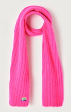 Accessoires American Vintage |Unisexschal Vitow Neon Pink Meliert