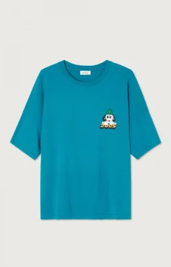 Damen American Vintage |Unisex-T-Shirt Fizvalley Pfau Vintage